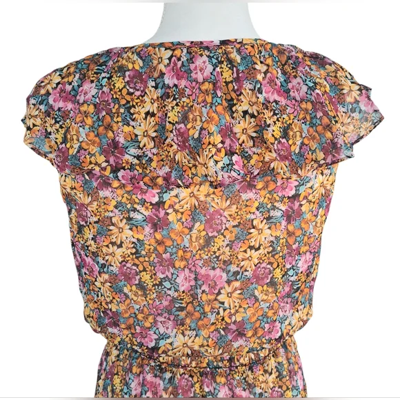 Lavender Brown Floral Maxi Dress in Pink, Purple, and Brown - Picture 6 of 10